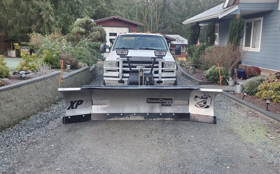 plow truck showing blade